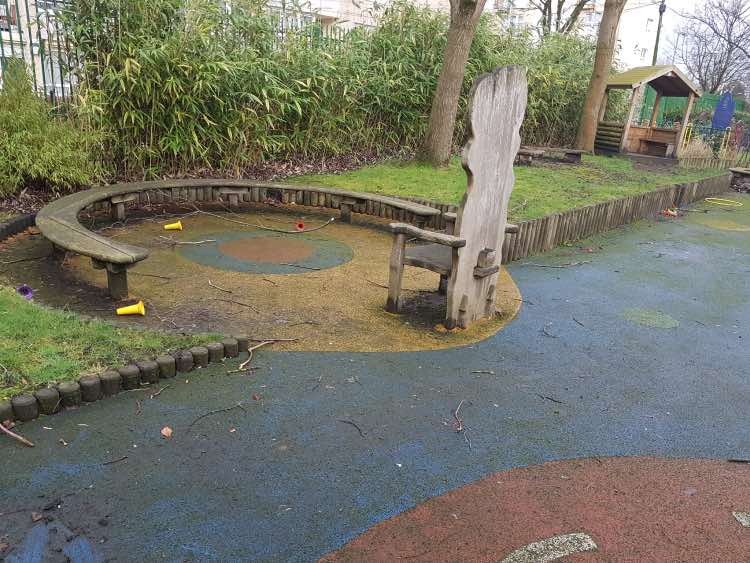 Wet Pour Cleaning Nottingham, Before